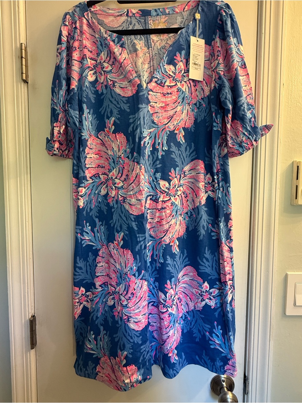 NWT Lilly Pulitzer Easley Dress XL For The Fans Floral $108